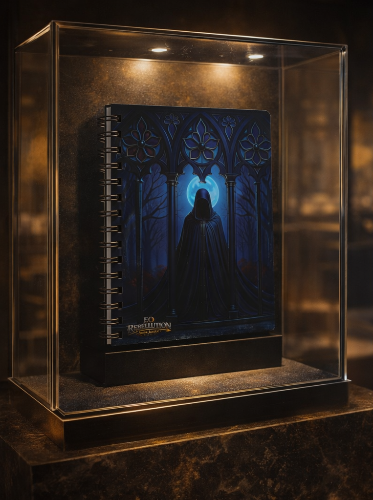 The Threshold Guardian Spiral Bound Journal "Grim Leaving"