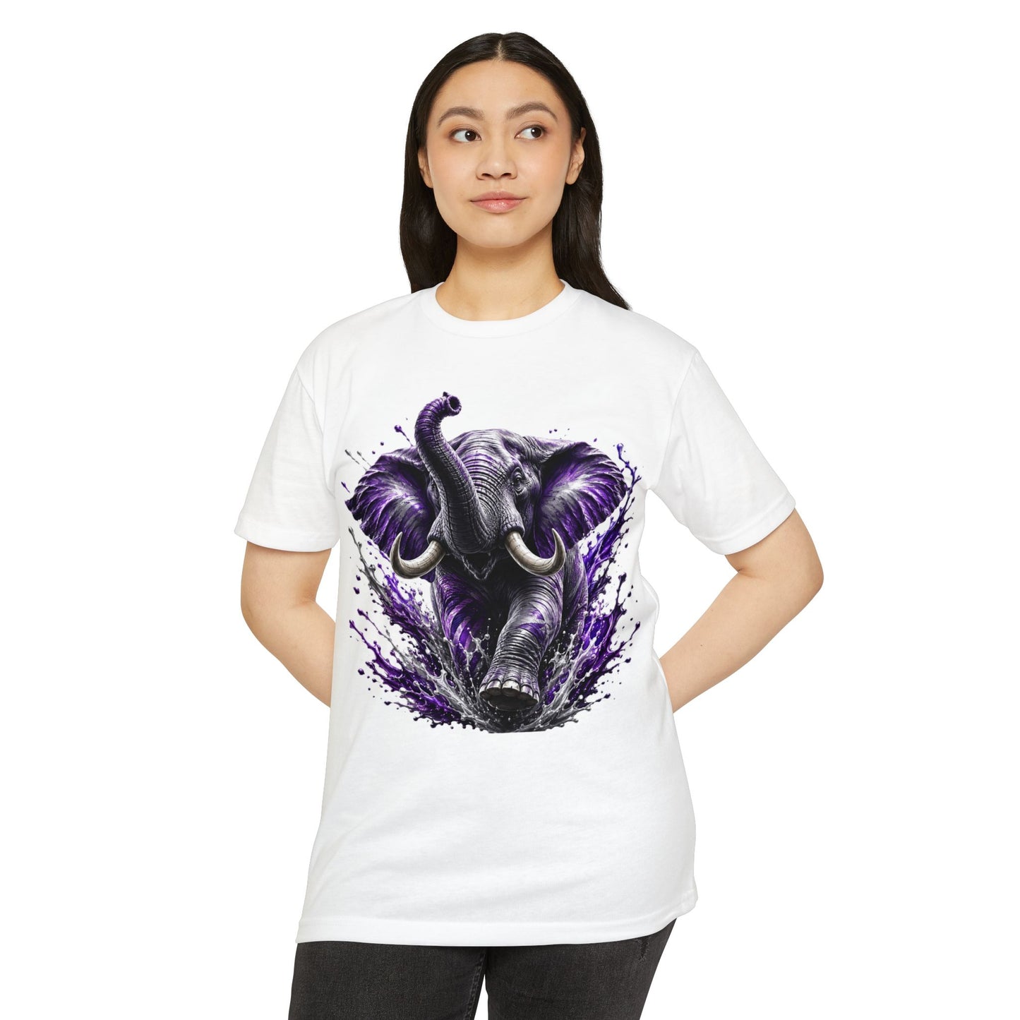 Elephant Graphic T-Shirt — 'Leave Impressions Like One' Inspirational Tee