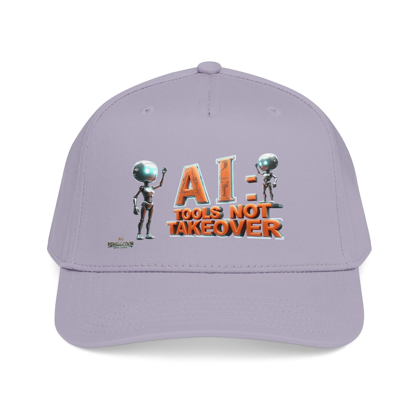 Baseball Cap — "AI: Tools Not Takeover" Retro Robot Embroidered Hat