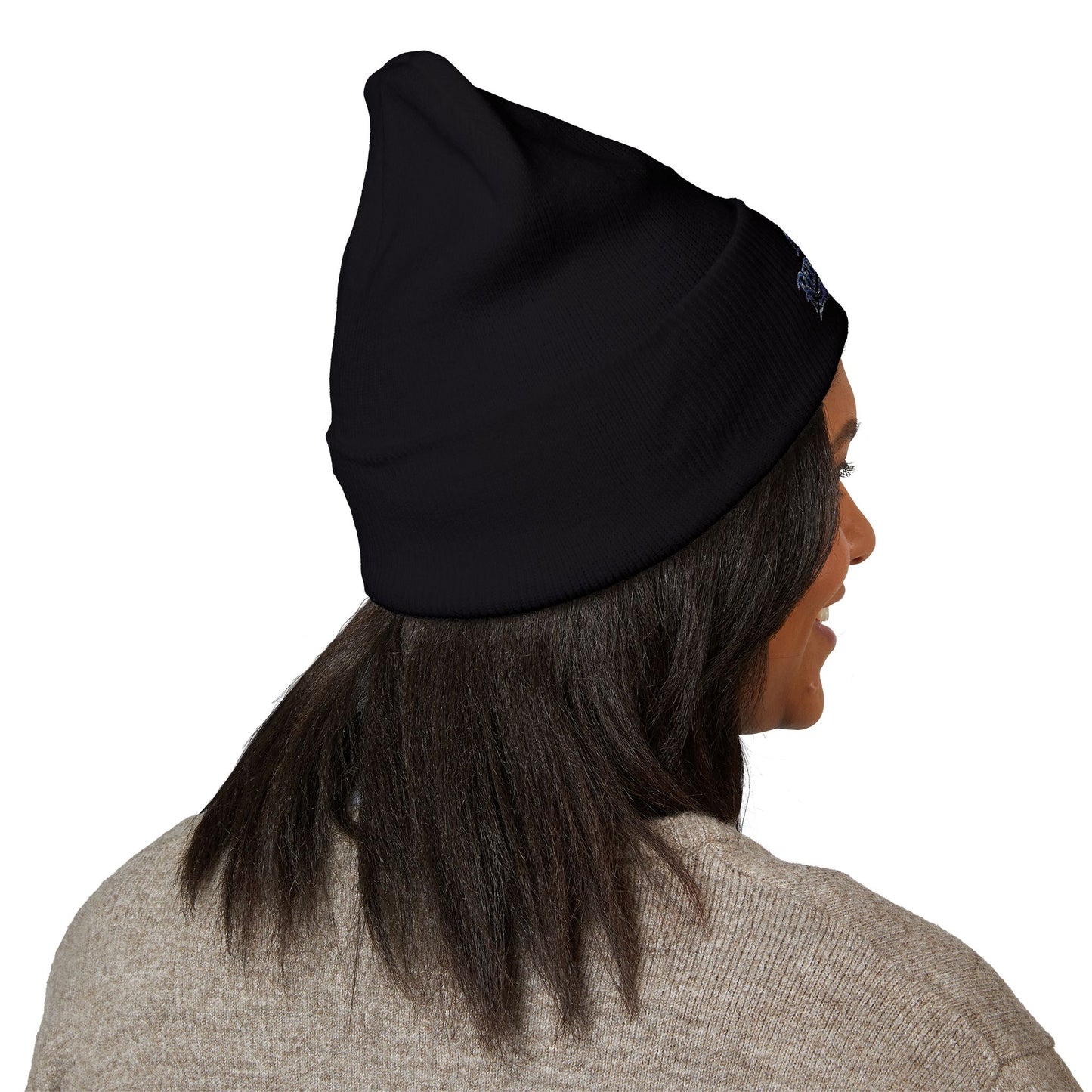 Rebellion Wave Embroidered Cuffed Beanie