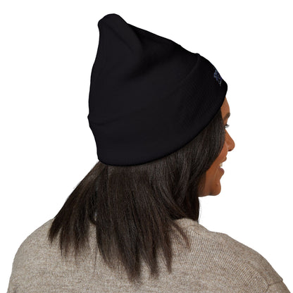 Rebellion Wave Embroidered Cuffed Beanie