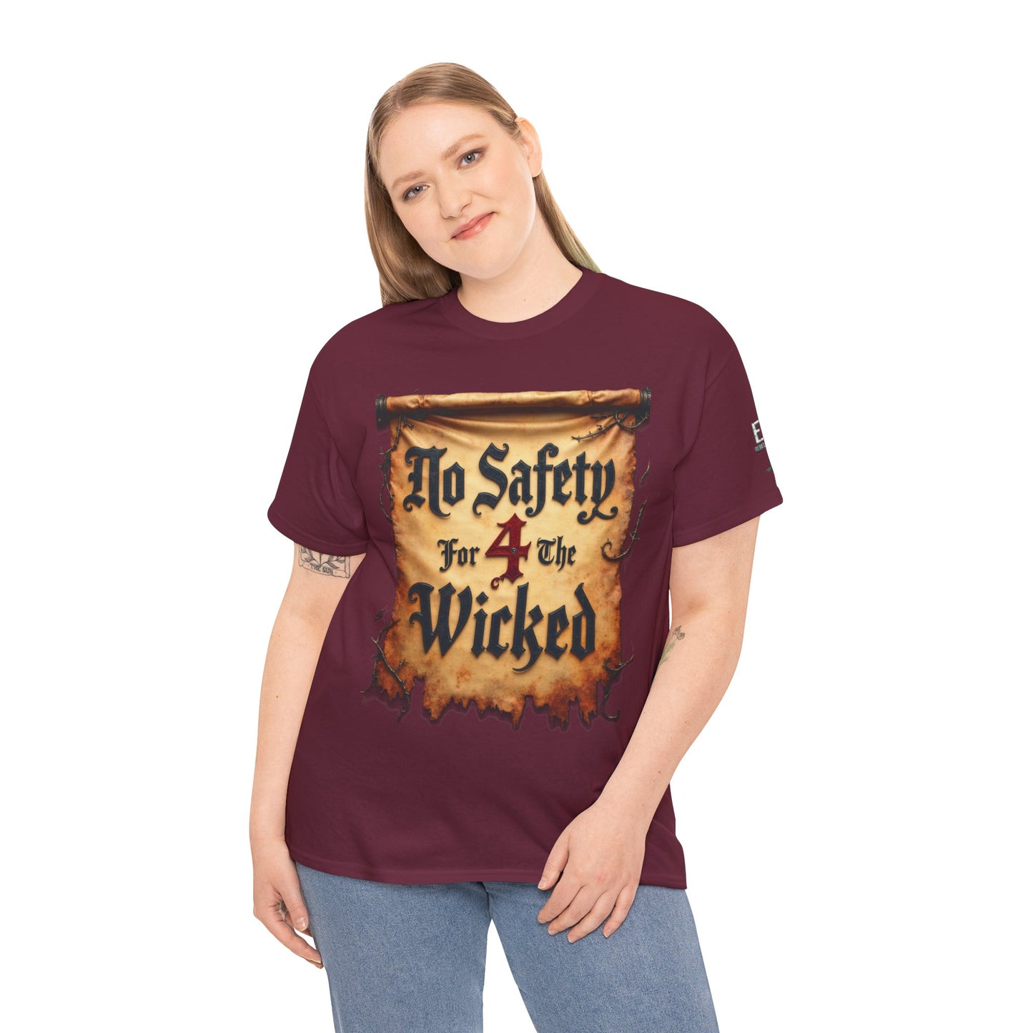 No Safety 4 The Wicked Unisex Heavy Cotton Tee