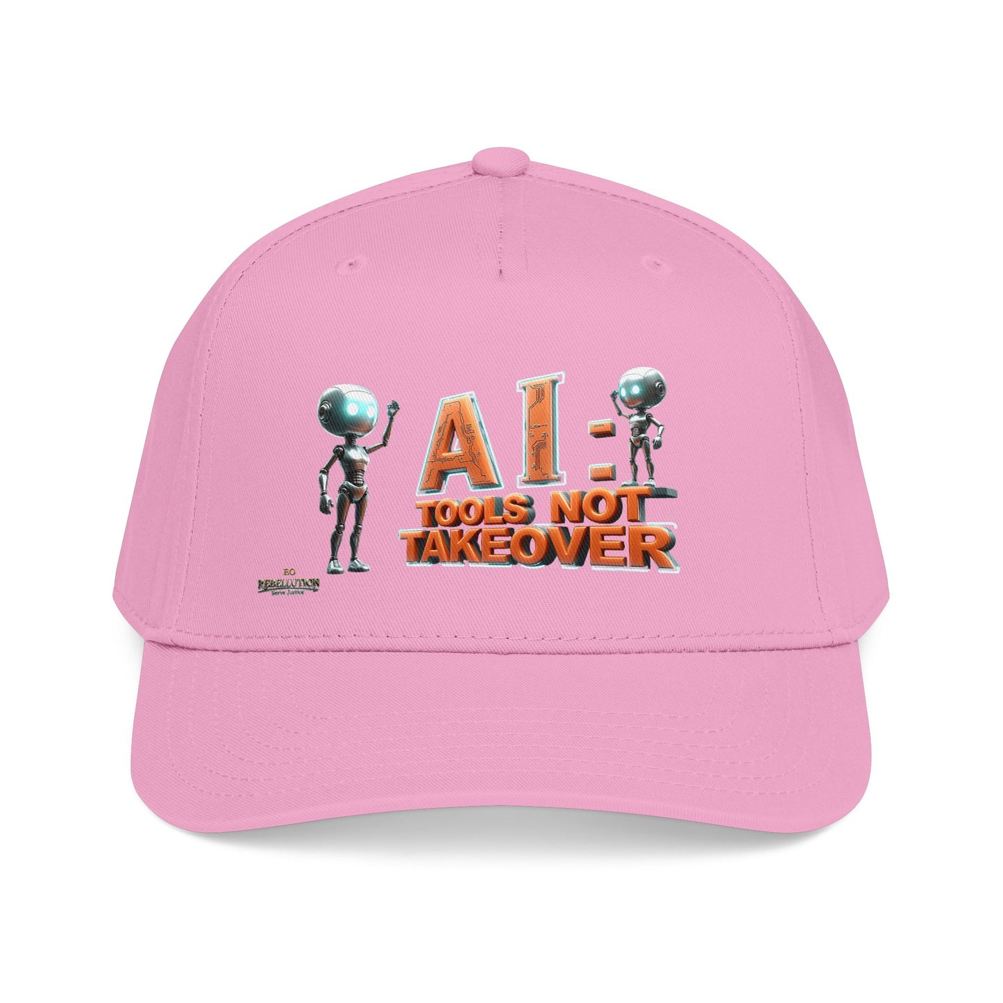 Baseball Cap — "AI: Tools Not Takeover" Retro Robot Embroidered Hat