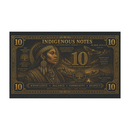 Indigenous Notes 10 Car Magnet – Native Heritage Art Vehicle Decal