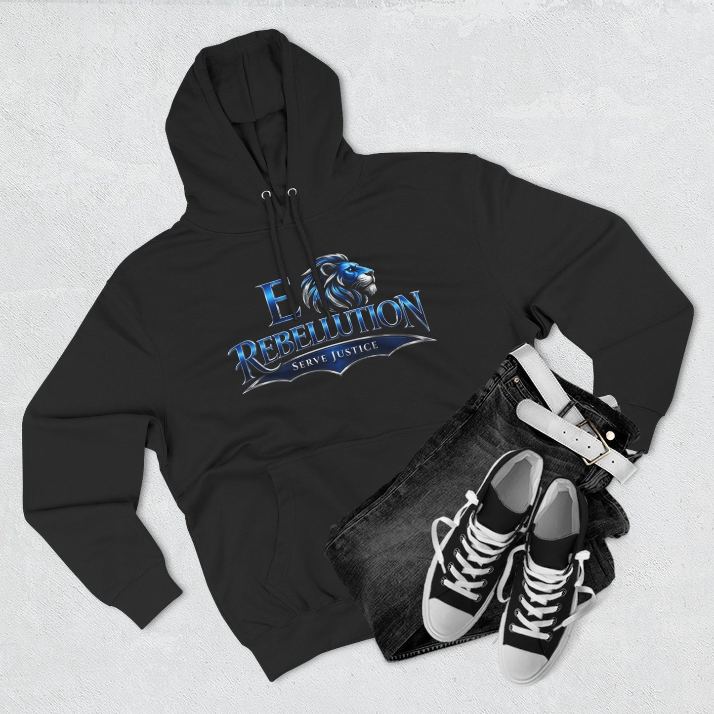 Rebellion Lion Hoodie — Serve Justice Graphic Pullover