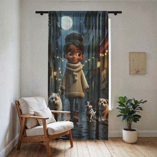 The Nightwarden Sheer Curtains (Guarded Passage)