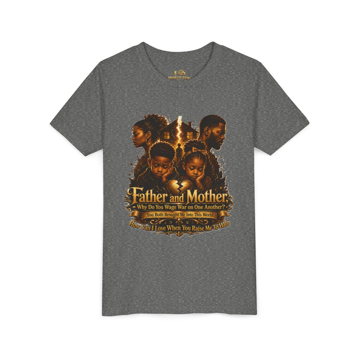 Father and Mother Youth Tee — Inspirational Family Love Kids T-Shirt