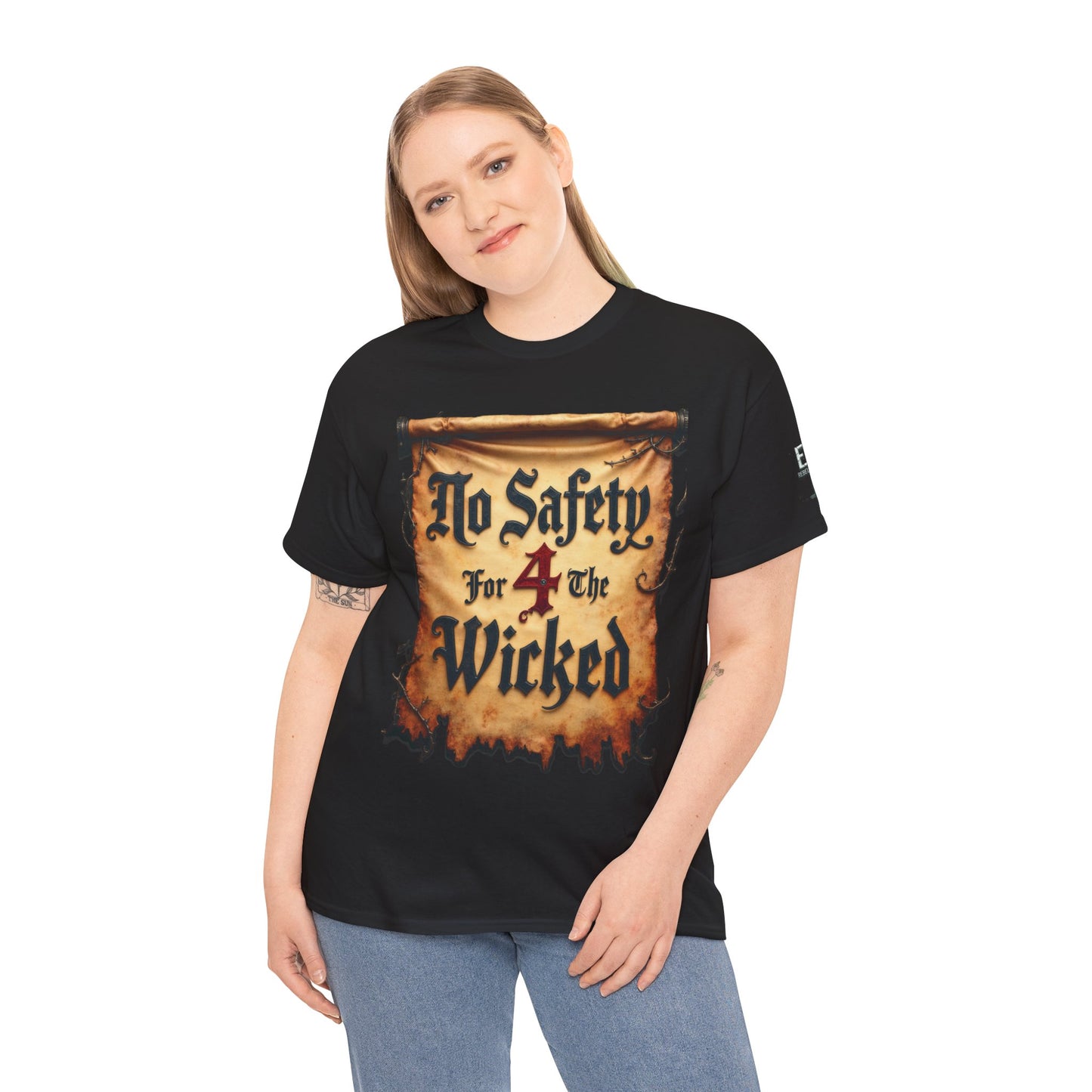 No Safety 4 The Wicked Unisex Heavy Cotton Tee