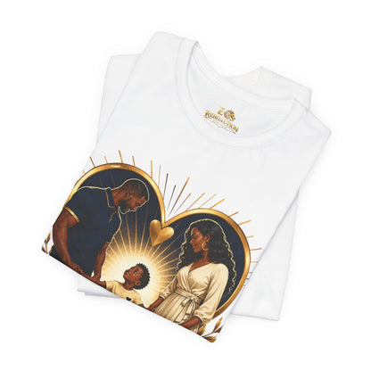 T-Shirt — “Our Hearts Need Both Parents” Family Love Tee