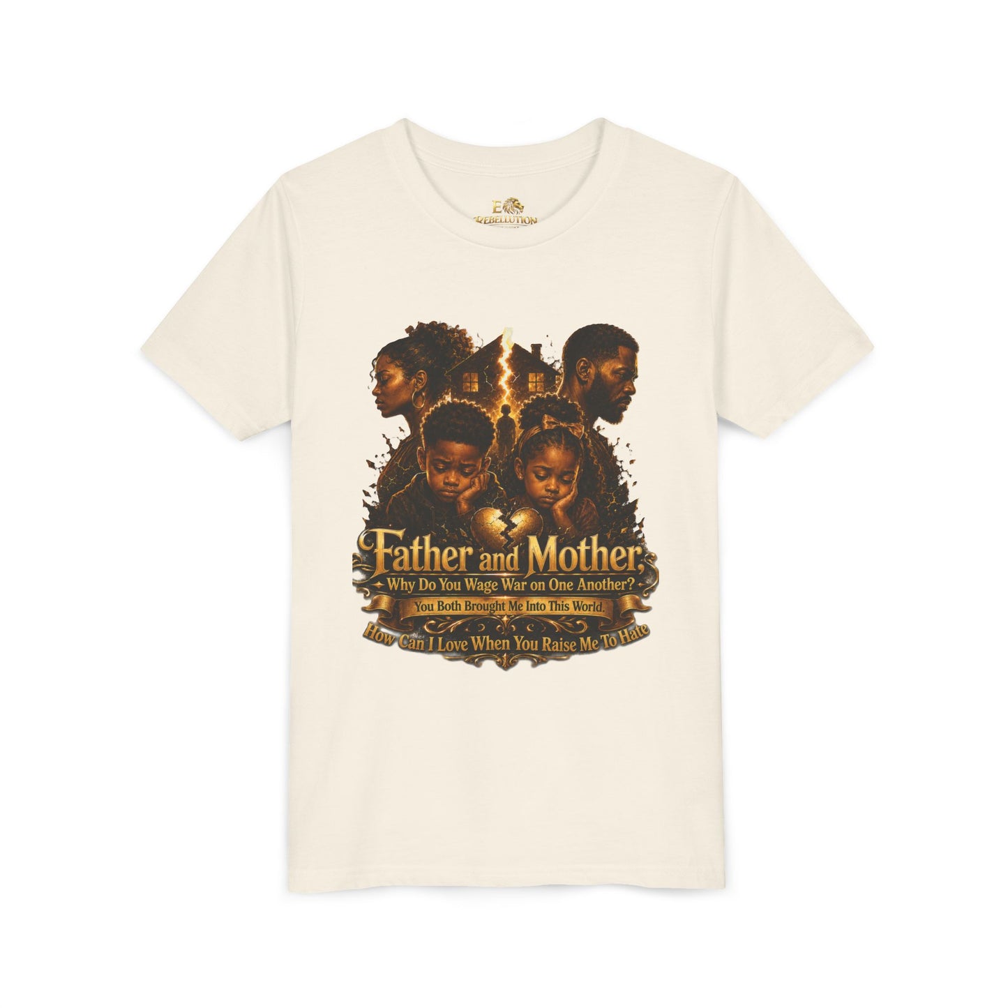 Father and Mother Youth Tee — Inspirational Family Love Kids T-Shirt