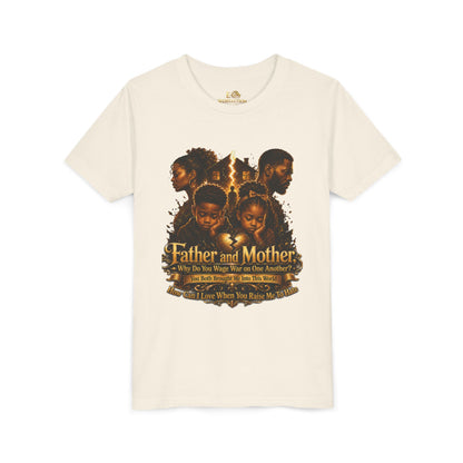 Father and Mother Youth Tee — Inspirational Family Love Kids T-Shirt