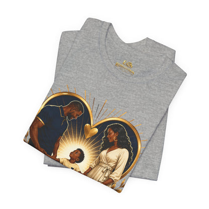 T-Shirt — “Our Hearts Need Both Parents” Family Love Tee