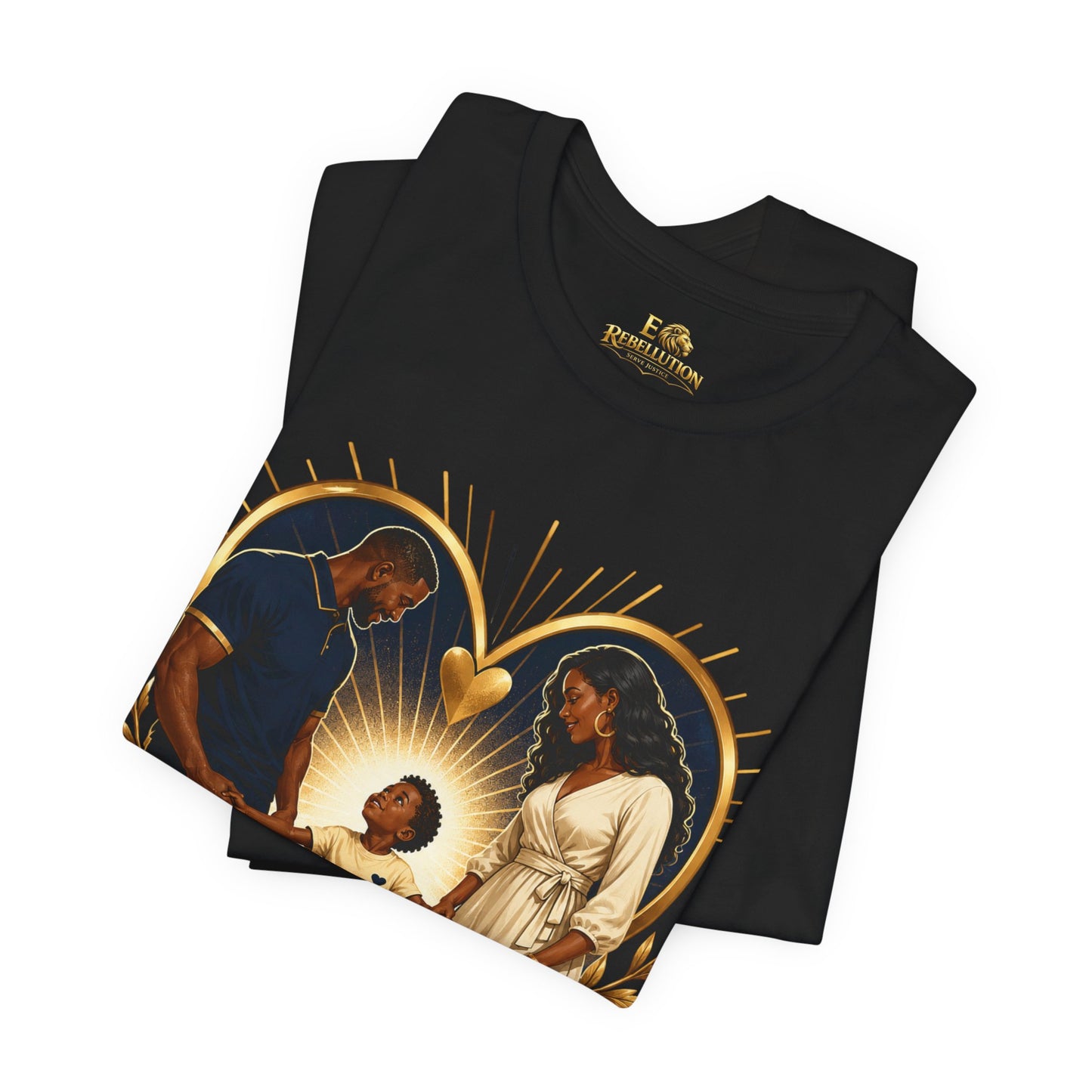 T-Shirt — “Our Hearts Need Both Parents” Family Love Tee