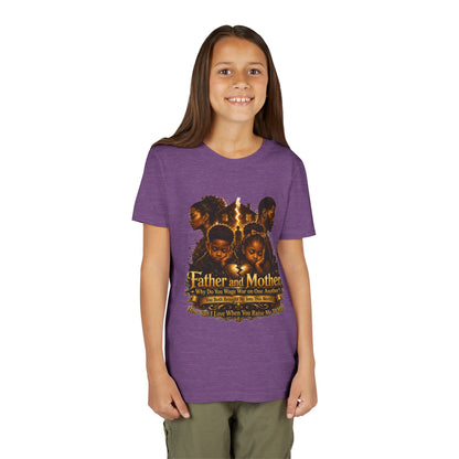 Father and Mother Youth Tee — Inspirational Family Love Kids T-Shirt