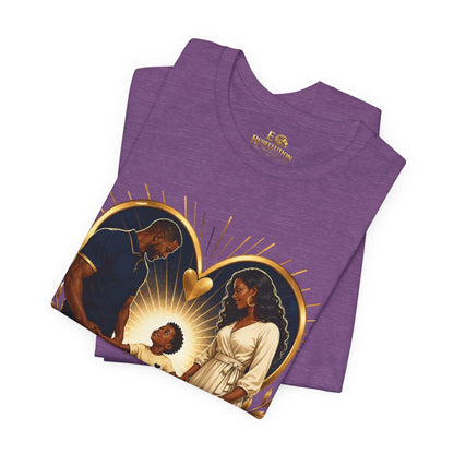 T-Shirt — “Our Hearts Need Both Parents” Family Love Tee