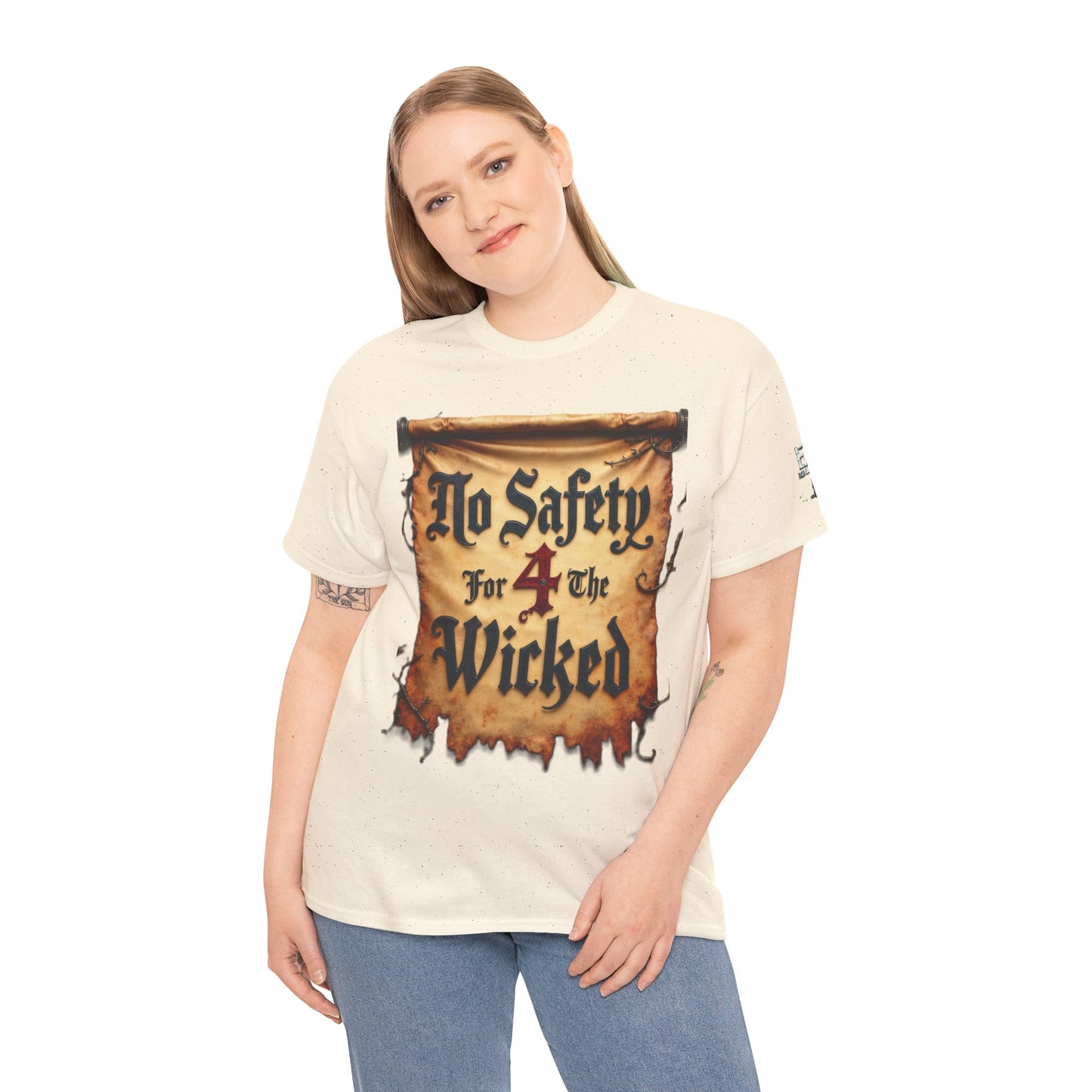 No Safety 4 The Wicked Unisex Heavy Cotton Tee