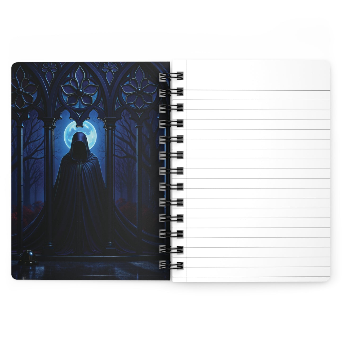 The Threshold Guardian Spiral Bound Journal "Grim Leaving"