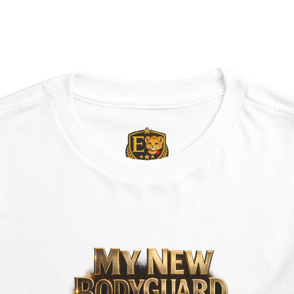 Kids Tee — "My New Bodyguard" Rottweiler Graphic Shirt