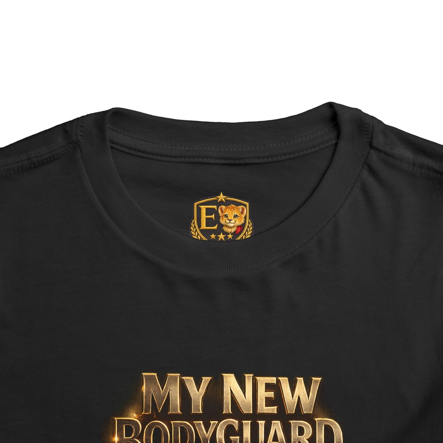 Kids Tee — "My New Bodyguard" Rottweiler Graphic Shirt