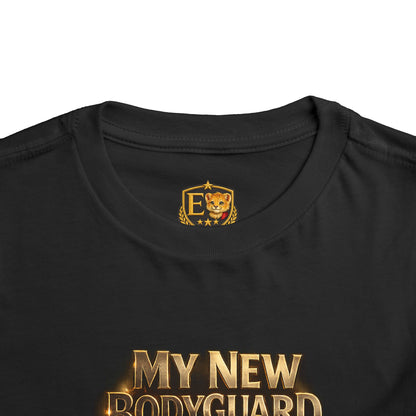 Kids Tee — "My New Bodyguard" Rottweiler Graphic Shirt