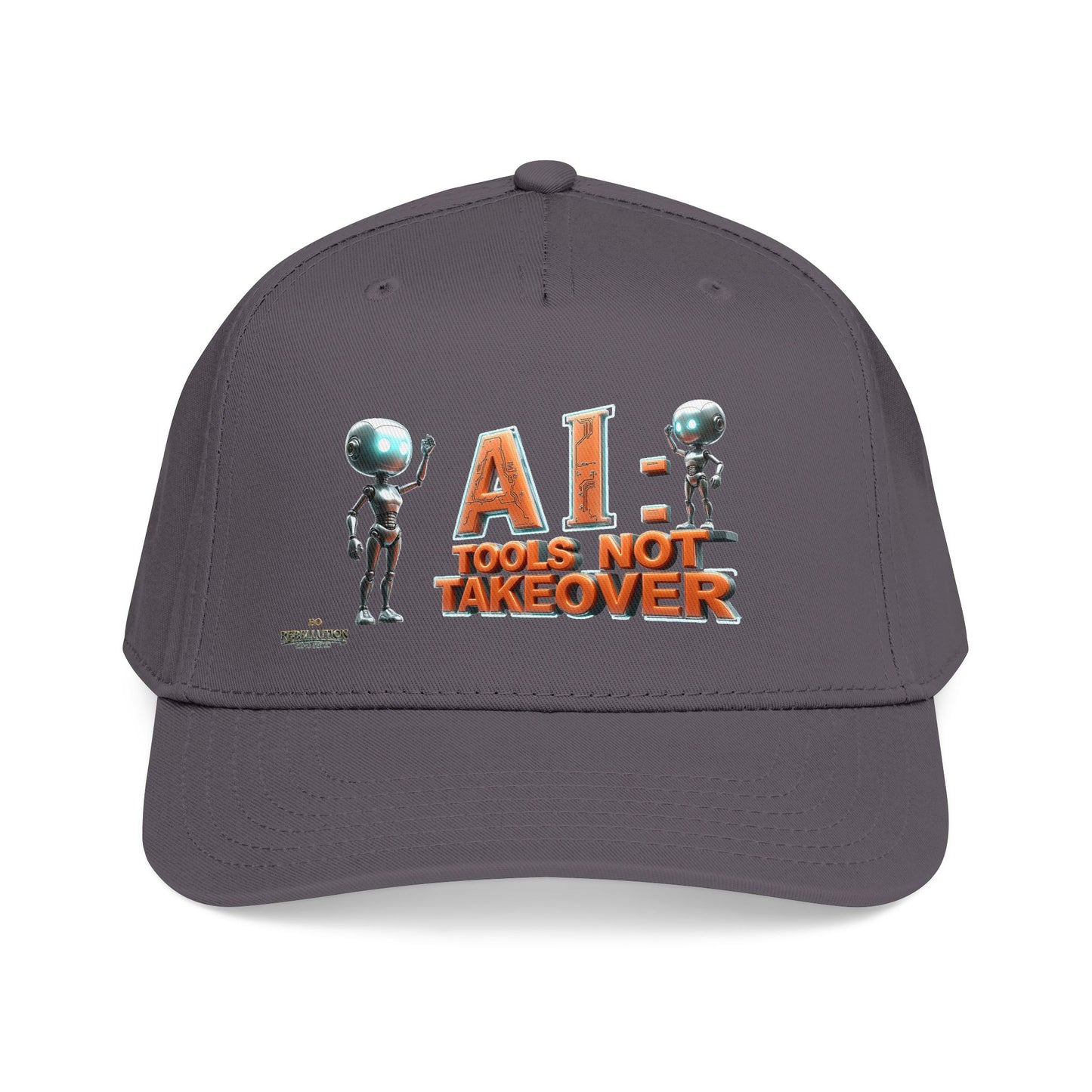Baseball Cap — "AI: Tools Not Takeover" Retro Robot Embroidered Hat