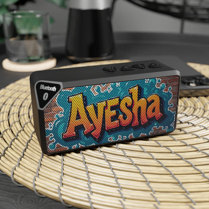 Bluetooth Speaker — Custom Graffiti Name Design (Ayesha)