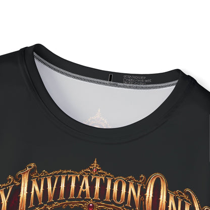Afterlife Party Men's Jersey — 'By Invitation Only' Grim Reaper & Gothic Festival Tee