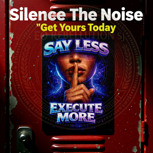 Say Less, Execute More — Motivational Car Magnet