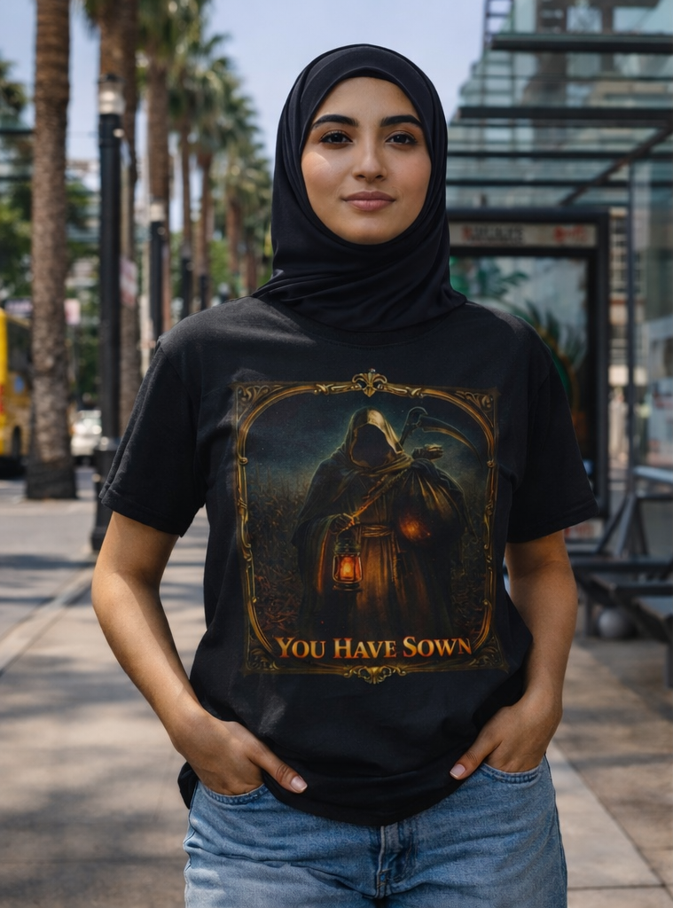 EO REBELLUTION SJ "The Reaper's Decree Tee™" Parable Puzzle Apparel