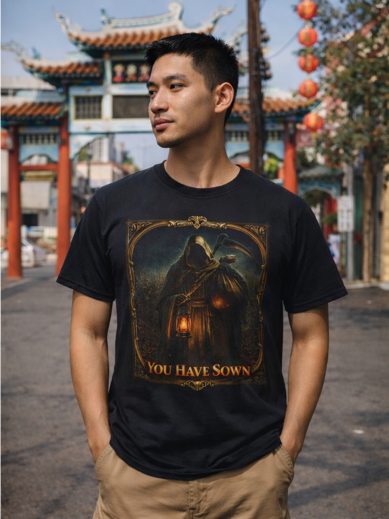EO REBELLUTION SJ "The Reaper's Decree Tee™" Parable Puzzle Apparel