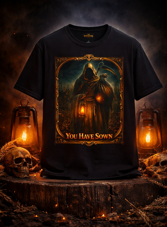 EO REBELLUTION SJ "The Reaper's Decree Tee™" Parable Puzzle Apparel