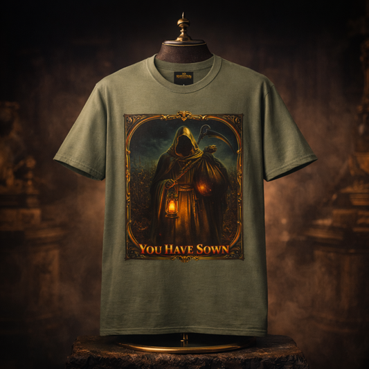 EO REBELLUTION SJ "The Reaper's Decree Tee™" Parable Puzzle Apparel