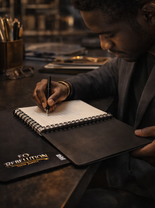 The Threshold Guardian Spiral Bound Journal "Grim Leaving"