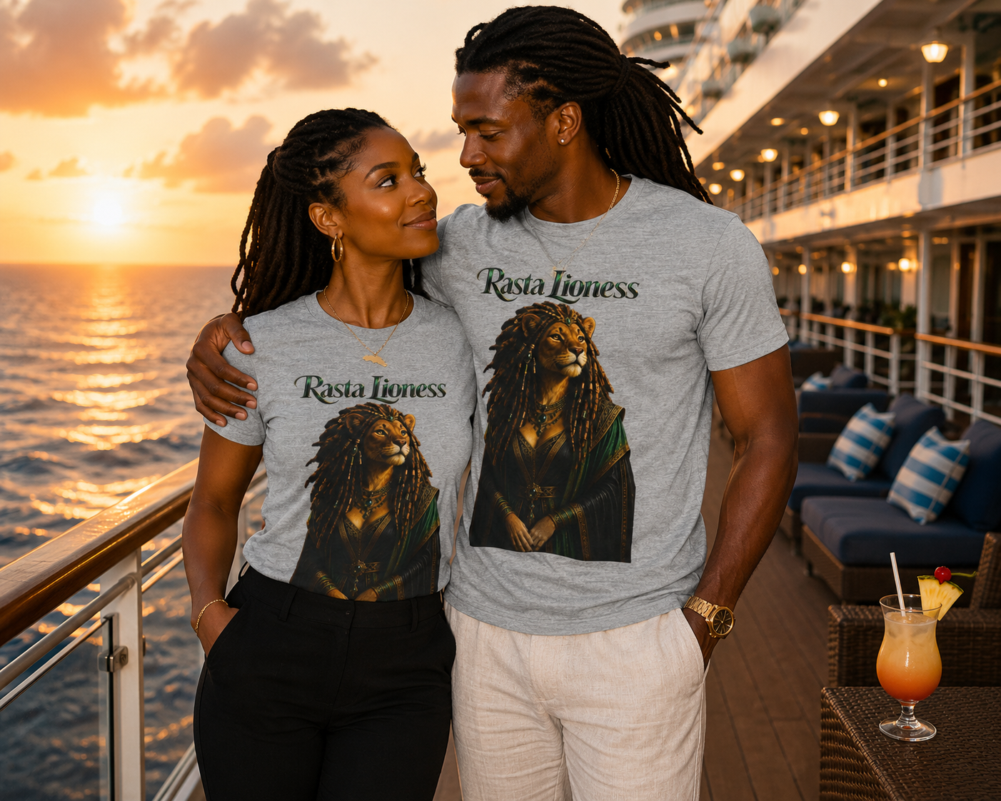 Rasta Lioness™ Premium Graphic Tee — Matriarch Issue