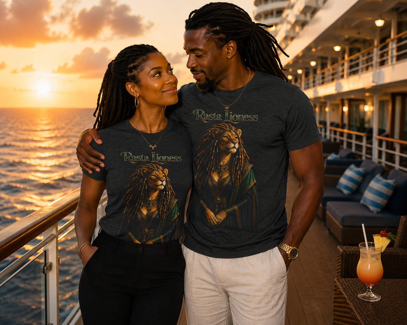 Rasta Lioness™ Premium Graphic Tee — Matriarch Issue