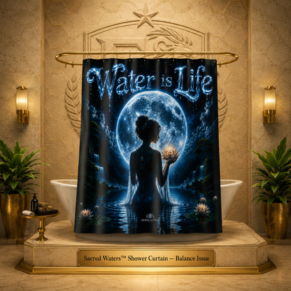Sacred Waters™ Shower Curtain — Balance Issue