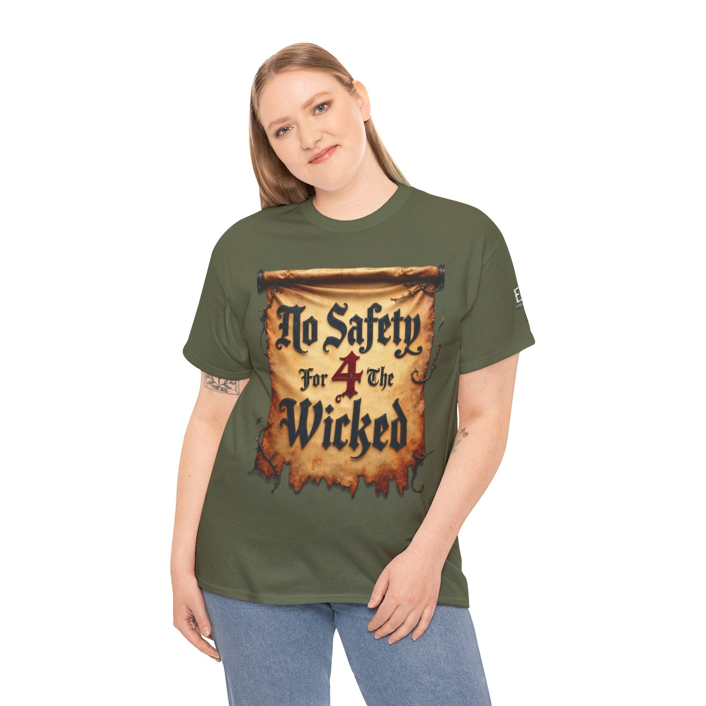 No Safety 4 The Wicked Unisex Heavy Cotton Tee