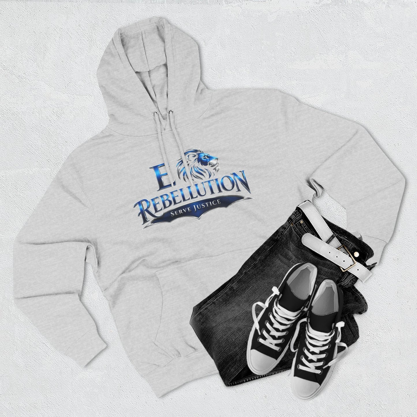 Rebellion Lion Hoodie — Serve Justice Graphic Pullover