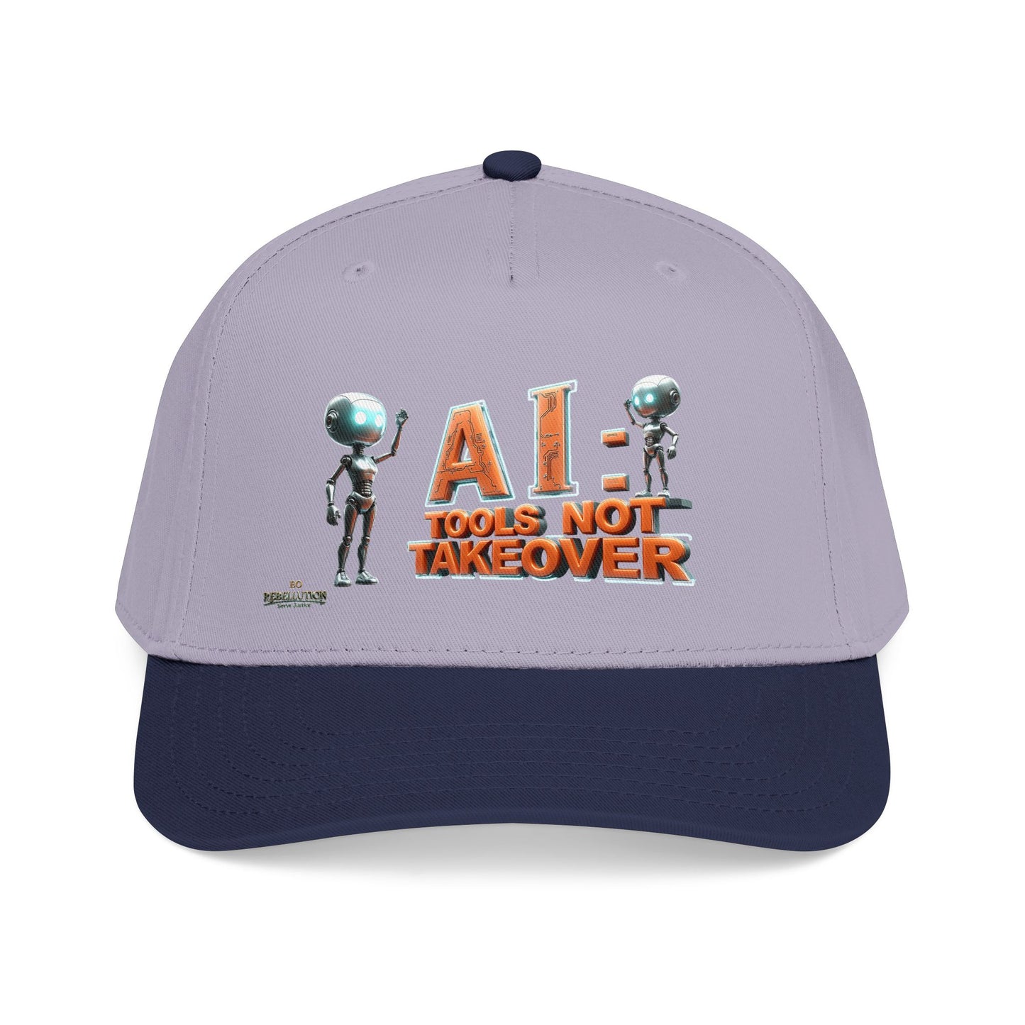 Baseball Cap — "AI: Tools Not Takeover" Retro Robot Embroidered Hat