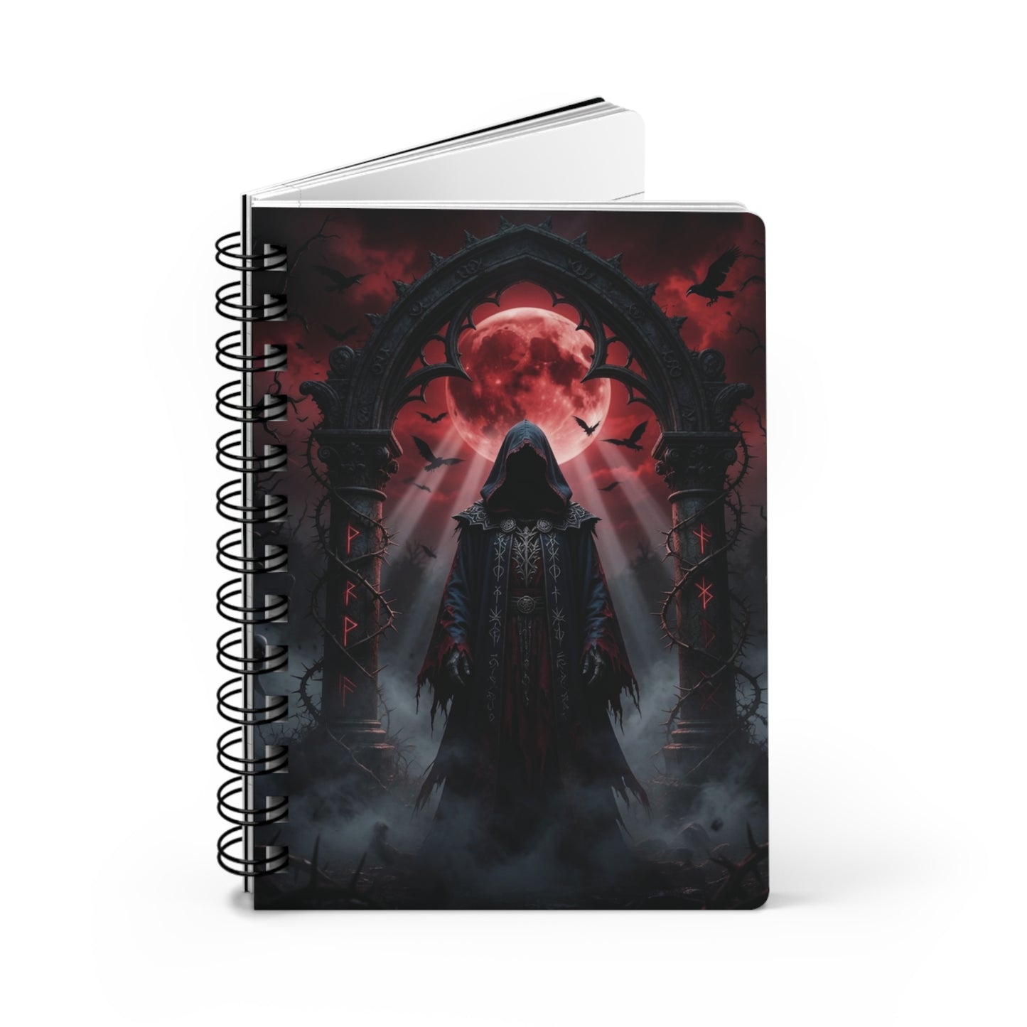 The Threshold Guardian Spiral Bound Journal "Grim Leaving"