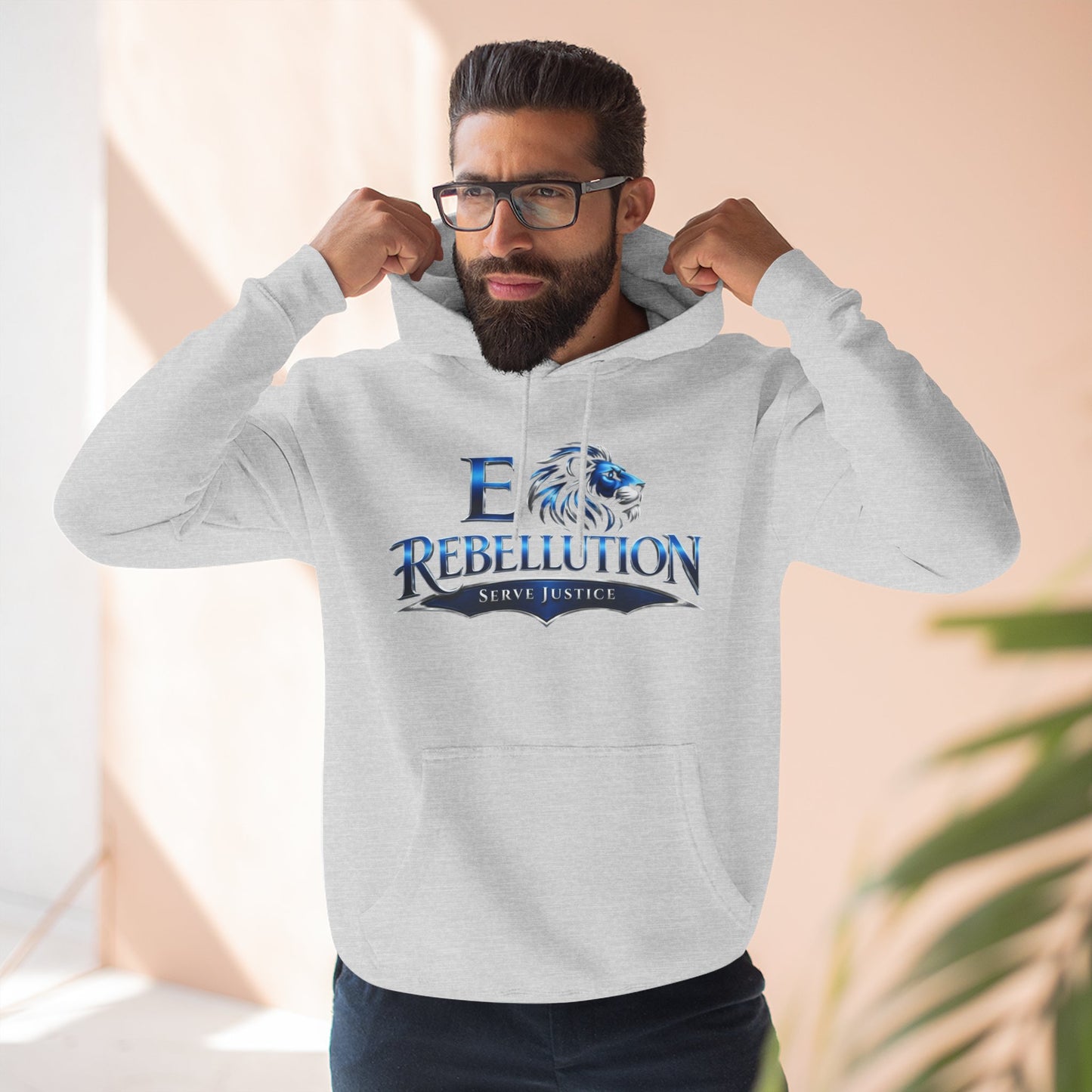 Rebellion Lion Hoodie — Serve Justice Graphic Pullover