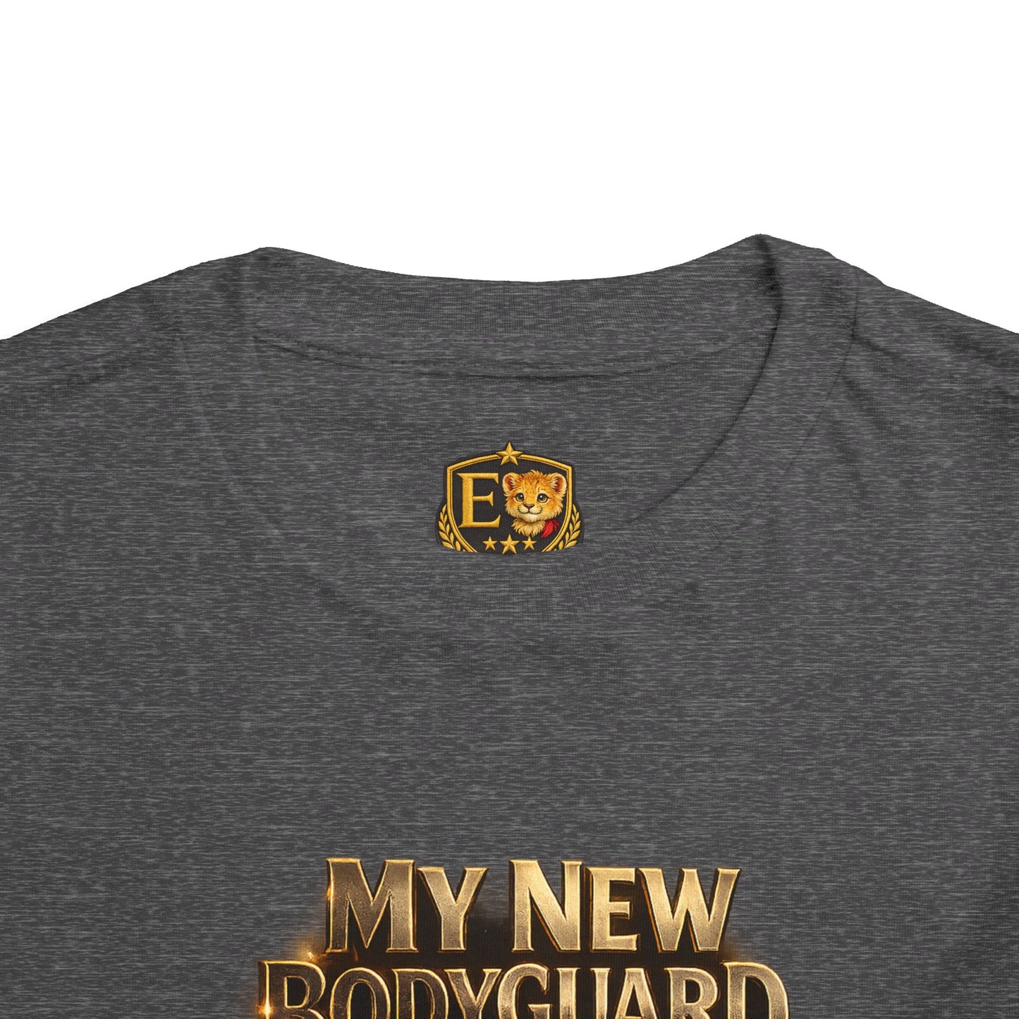 Kids Tee — "My New Bodyguard" Rottweiler Graphic Shirt