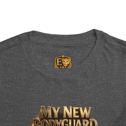 Kids Tee — "My New Bodyguard" Rottweiler Graphic Shirt