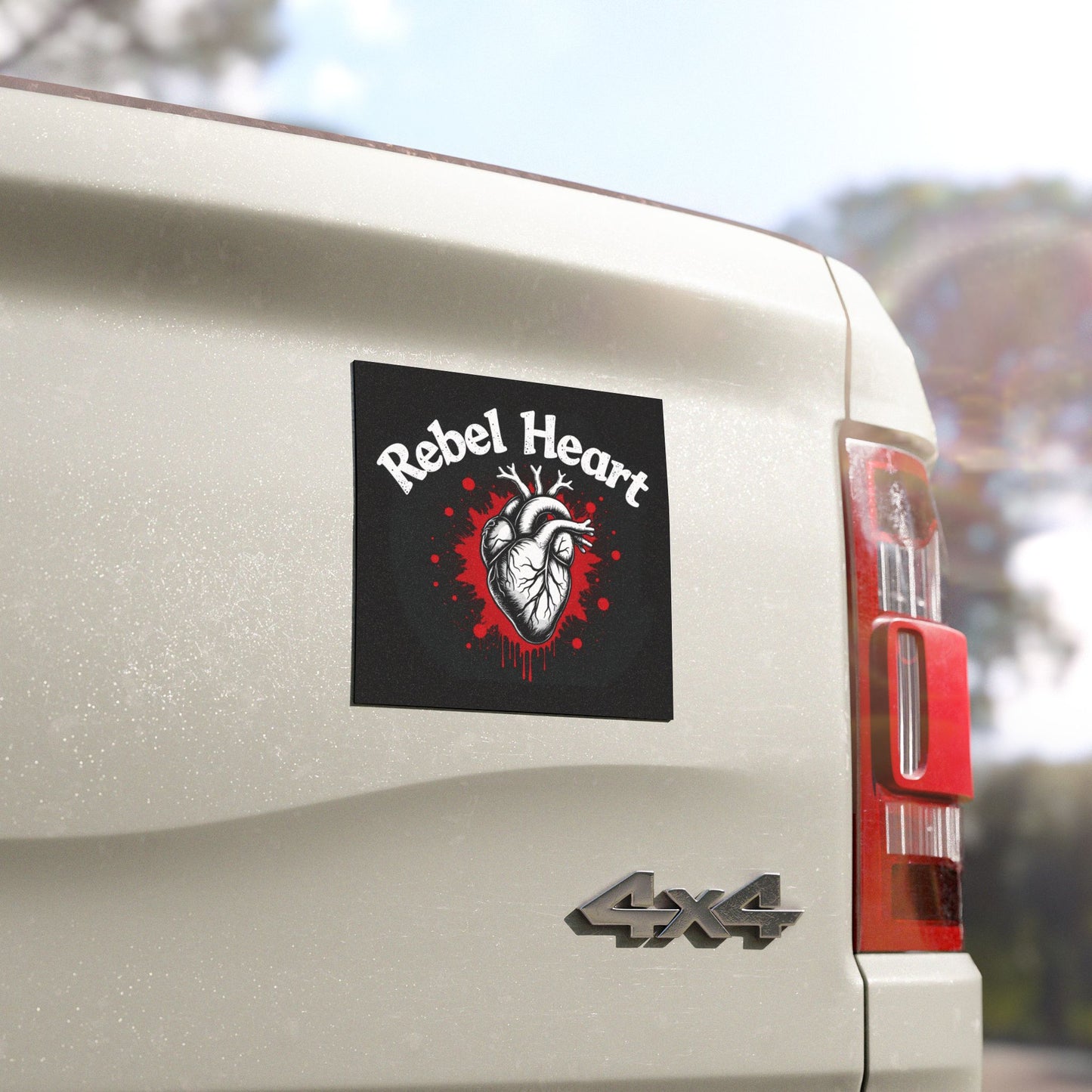 Rebel Heart Car Magnet