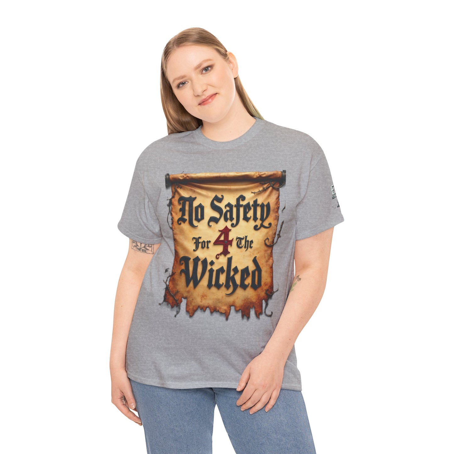 No Safety 4 The Wicked Unisex Heavy Cotton Tee