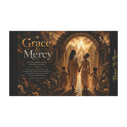 Grace & Mercy Car Magnet — Christian Faith Inspirational Vehicle Decor
