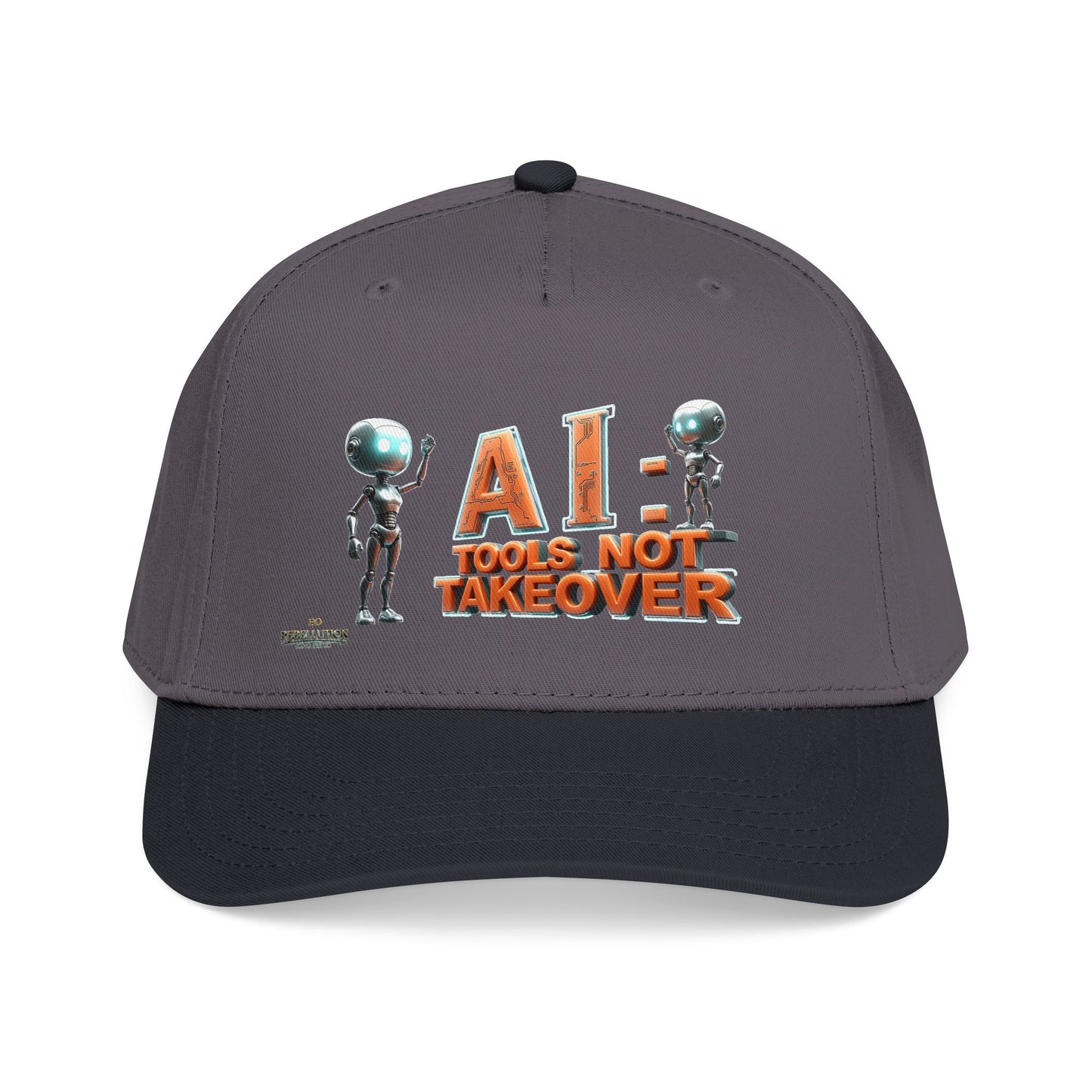 Baseball Cap — "AI: Tools Not Takeover" Retro Robot Embroidered Hat