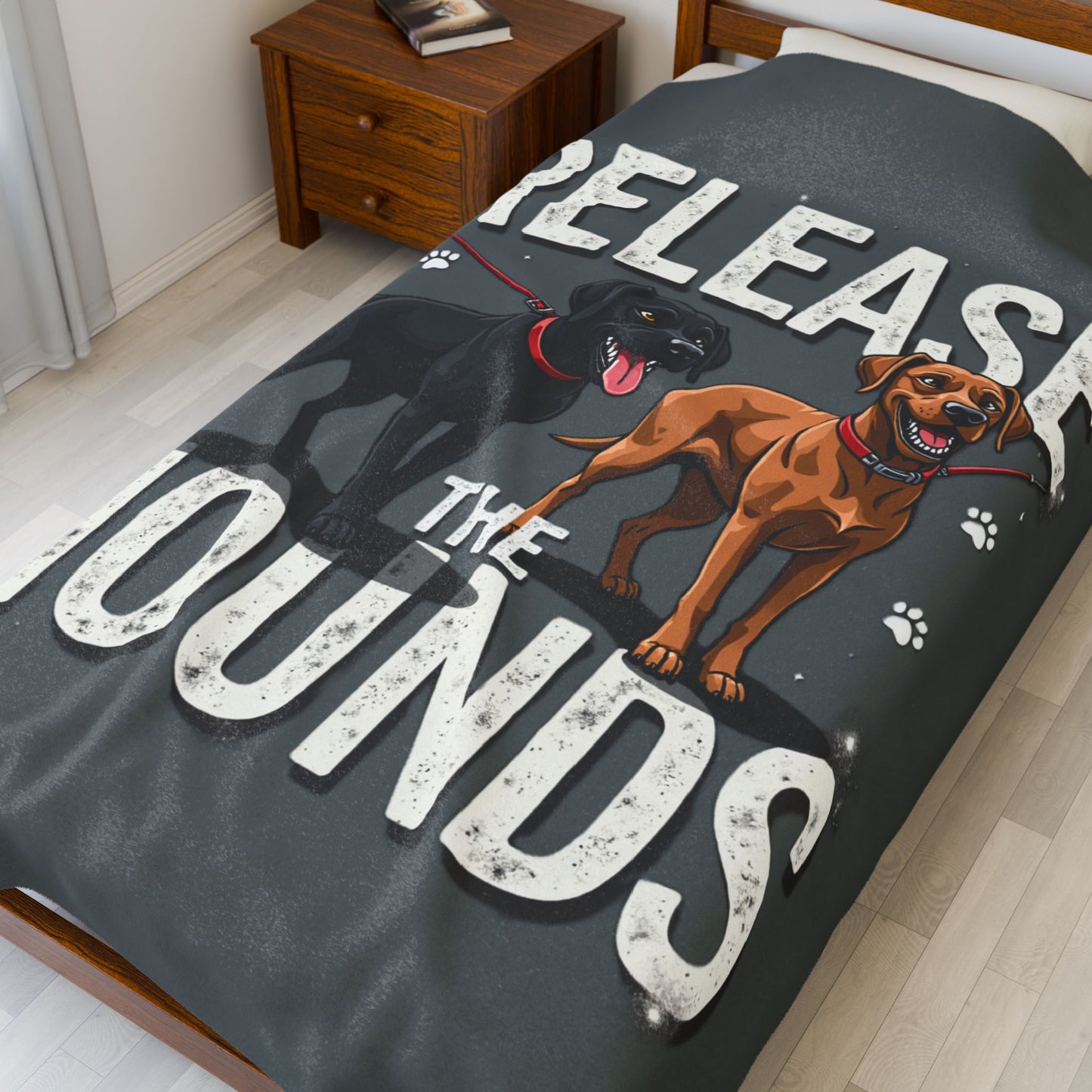 The Unleashed Guardians Throw Blanket — "Release the Hounds"