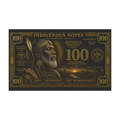 Indigenous Notes Magnetic Car Sign — 100 Unity Sovereignty Design