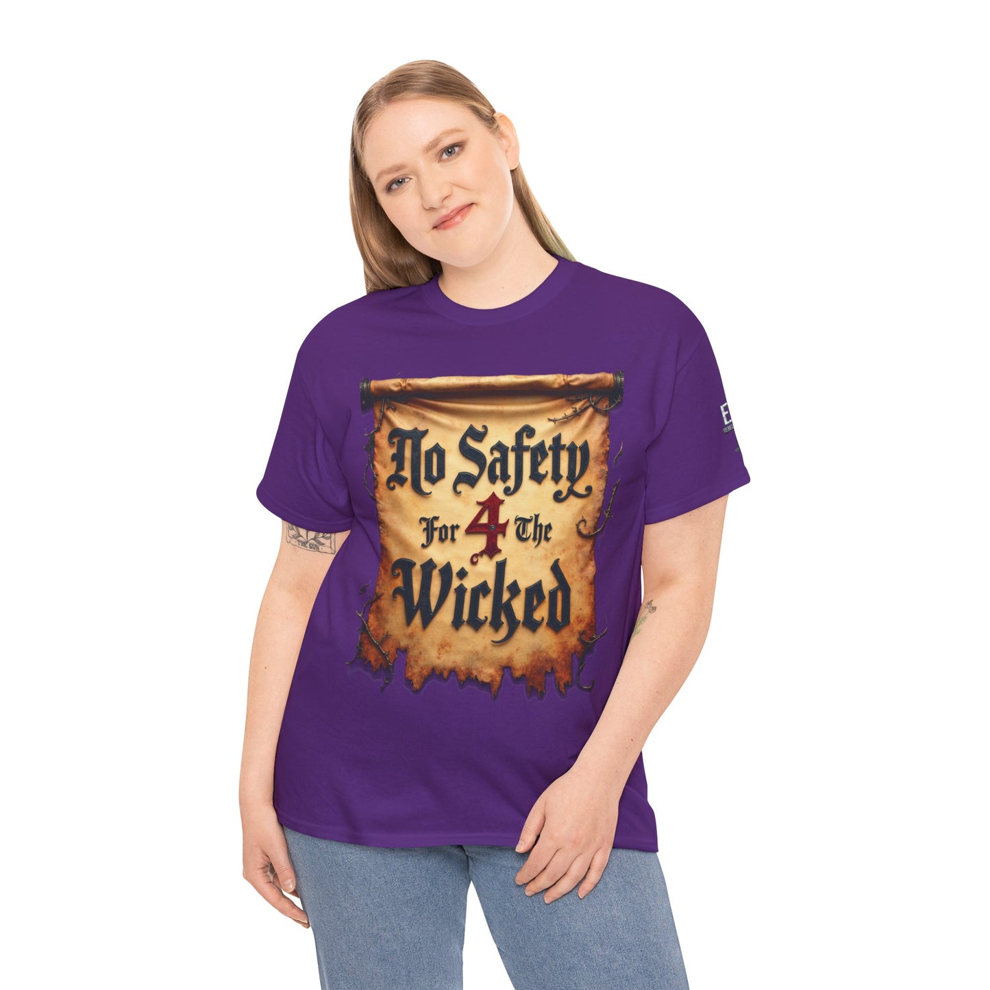 No Safety 4 The Wicked Unisex Heavy Cotton Tee